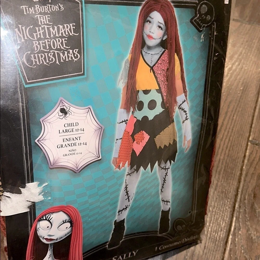 Disney The nightmare before Christmas Sally Costume for Kids new in package - Picture 2 of 7